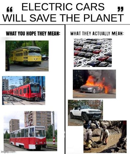 “ELECTRIC CARS WILL SAVE THE PLANET”